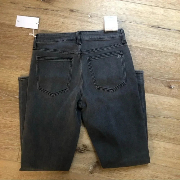 Sam Edelman The Stiletto Straight High Rise Distressed Jeans Black Size 27 NWT - Picture 12 of 12